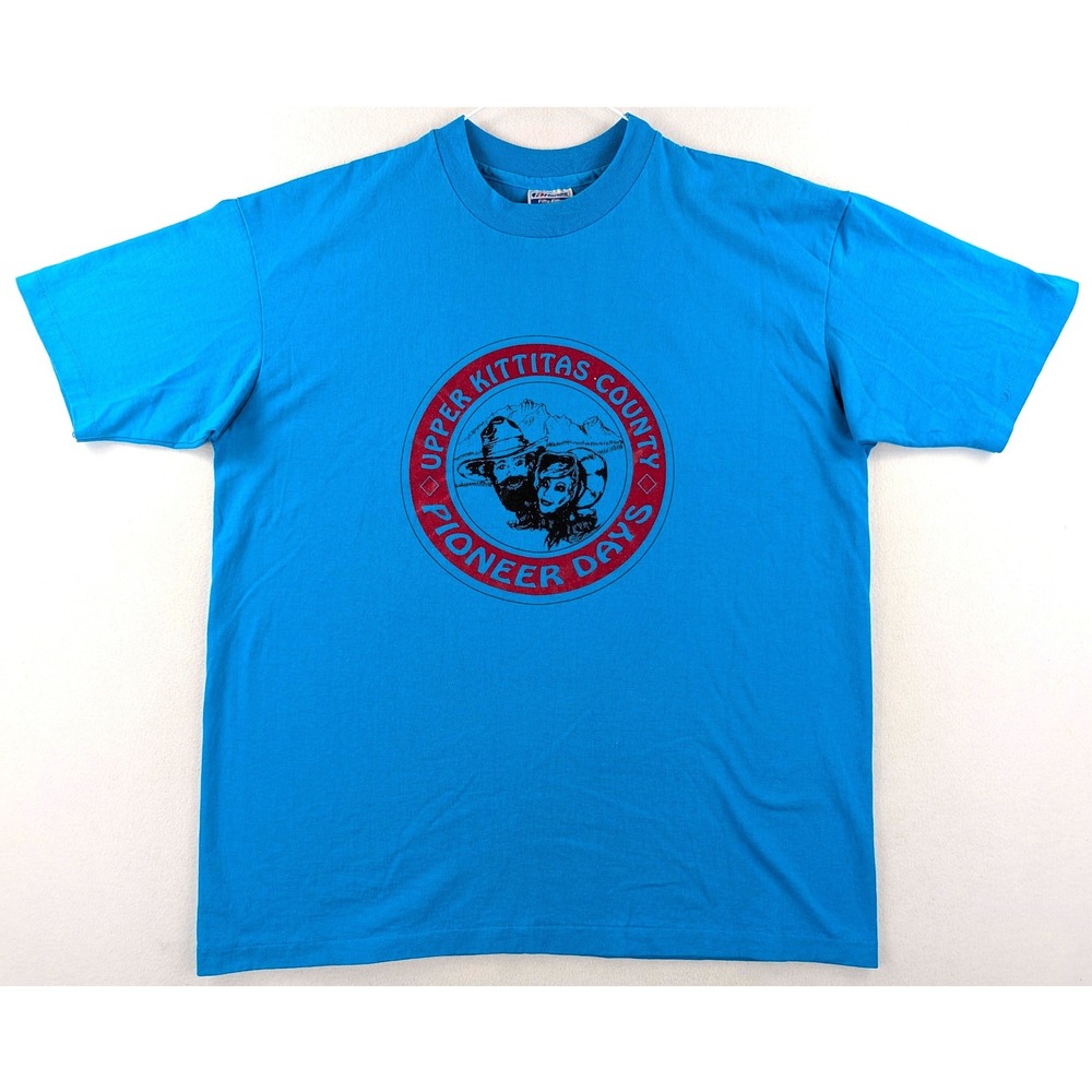 Vintage Hanes Upper Kittitas County Pioneer Days T Shirt XL USA Single Stitch